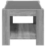 Mesa de centro y LED madera ingeniería gris Sonoma 73x53x45 cm de , Mesas de centro - Ref: Foro24-847551, Precio: 116,51 €, D...