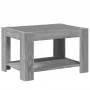 Mesa de centro y LED madera ingeniería gris Sonoma 73x53x45 cm de , Mesas de centro - Ref: Foro24-847551, Precio: 116,51 €, D...