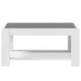 Mesa de centro con LED madera de ingeniería blanca 93x53x45 cm de , Mesas de centro - Ref: Foro24-847553, Precio: 120,00 €, D...