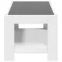 Mesa de centro con LED madera de ingeniería blanca 93x53x45 cm de , Mesas de centro - Ref: Foro24-847553, Precio: 120,00 €, D...