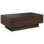 Mesa de centro y LED madera ingeniería marrón roble 90x50x30 cm de , Mesas de centro - Ref: Foro24-847524, Precio: 118,98 €, ...