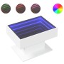 Mesa de centro con luz LED madera ingeniería blanca 70x50x45 cm de , Mesas de centro - Ref: Foro24-847532, Precio: 121,63 €, ...