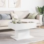 Mesa de centro con luz LED madera ingeniería blanca 70x50x45 cm de , Mesas de centro - Ref: Foro24-847532, Precio: 121,63 €, ...