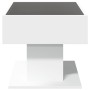 Mesa de centro con luz LED madera ingeniería blanca 70x50x45 cm de , Mesas de centro - Ref: Foro24-847532, Precio: 121,63 €, ...