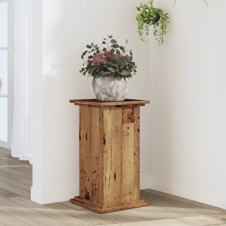 Soportes de plantas madera ingeniería envejecida 33x33x60 cm de , Soportes para macetas - Ref: Foro24-852967, Precio: 42,07 €...
