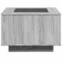 Mesa de centro y LED madera ingeniería gris Sonoma 60x60x40 cm de , Mesas de centro - Ref: Foro24-847572, Precio: 126,78 €, D...