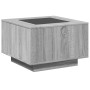 Mesa de centro y LED madera ingeniería gris Sonoma 60x60x40 cm de , Mesas de centro - Ref: Foro24-847572, Precio: 126,78 €, D...