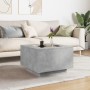 Mesa de centro y LED madera ingeniería gris hormigón 60x60x40cm de , Mesas de centro - Ref: Foro24-847570, Precio: 118,05 €, ...