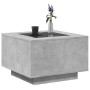 Mesa de centro y LED madera ingeniería gris hormigón 60x60x40cm de , Mesas de centro - Ref: Foro24-847570, Precio: 118,05 €, ...