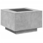 Mesa de centro y LED madera ingeniería gris hormigón 60x60x40cm de , Mesas de centro - Ref: Foro24-847570, Precio: 118,05 €, ...