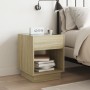 Mesita de noche con Infinity LED roble Sonoma 40x40x50 cm de , Mesitas de noche - Ref: Foro24-3284079, Precio: 60,20 €, Descu...