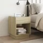 Mesita de noche con Infinity LED roble Sonoma 40x40x50 cm de , Mesitas de noche - Ref: Foro24-3284079, Precio: 59,42 €, Descu...