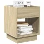 Mesita de noche con Infinity LED roble Sonoma 40x40x50 cm de , Mesitas de noche - Ref: Foro24-3284079, Precio: 59,42 €, Descu...
