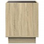 Mesita de noche con Infinity LED roble Sonoma 40x40x50 cm de , Mesitas de noche - Ref: Foro24-3284079, Precio: 60,20 €, Descu...