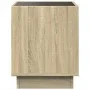 Mesita de noche con Infinity LED roble Sonoma 40x40x50 cm de , Mesitas de noche - Ref: Foro24-3284079, Precio: 59,42 €, Descu...