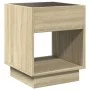 Mesita de noche con Infinity LED roble Sonoma 40x40x50 cm de , Mesitas de noche - Ref: Foro24-3284079, Precio: 59,42 €, Descu...