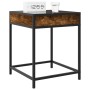 Mesita de noche con Infinity LED roble ahumado 40x40x51 cm de , Mesitas de noche - Ref: Foro24-3284093, Precio: 53,26 €, Desc...