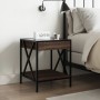 Mesita de noche con Infinity LED marrón roble 40x40x49 cm de , Mesitas de noche - Ref: Foro24-3284100, Precio: 68,59 €, Descu...