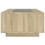 Mesa de centro con Infinity LED roble Sonoma 116x69x40 cm de , Mesas de centro - Ref: Foro24-3284058, Precio: 168,64 €, Descu...