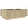 Mesa de centro con Infinity LED roble Sonoma 116x69x40 cm de , Mesas de centro - Ref: Foro24-3284058, Precio: 168,64 €, Descu...