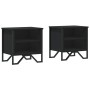 Mesitas de noche 2 uds madera de ingeniería negra 40x30x40 cm de , Mesitas de noche - Ref: Foro24-848495, Precio: 54,56 €, De...