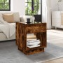 Mesa de centro con Infinity LED roble ahumado 40x40x50 cm de , Mesas de centro - Ref: Foro24-847648, Precio: 70,40 €, Descuen...