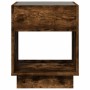 Mesa de centro con Infinity LED roble ahumado 40x40x50 cm de , Mesas de centro - Ref: Foro24-847648, Precio: 70,40 €, Descuen...