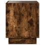 Mesa de centro con Infinity LED roble ahumado 40x40x50 cm de , Mesas de centro - Ref: Foro24-847648, Precio: 70,40 €, Descuen...