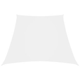 Toldo de vela trapezoidal de tela oxford blanco 3/5x4 m en Sombrillas | Comprar online en Foru.es