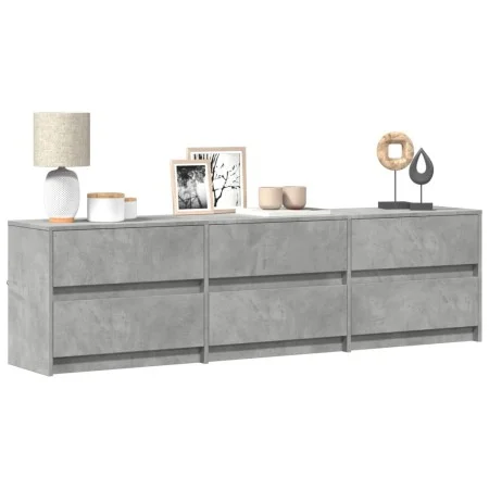 Mueble de TV LED madera ingeniería gris hormigón 180x34x50 cm de , Muebles TV - Ref: Foro24-3307929, Precio: 168,48 €, Descue...