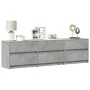 Mueble de TV LED madera ingeniería gris hormigón 180x34x50 cm de , Muebles TV - Ref: Foro24-3307929, Precio: 168,48 €, Descue...