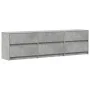 Mueble de TV LED madera ingeniería gris hormigón 180x34x50 cm de , Muebles TV - Ref: Foro24-3307929, Precio: 168,48 €, Descue...