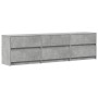 Mueble de TV LED madera ingeniería gris hormigón 180x34x50 cm de , Muebles TV - Ref: Foro24-3307929, Precio: 169,30 €, Descue...