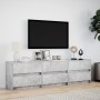Mueble de TV LED madera ingeniería gris hormigón 180x34x50 cm de , Muebles TV - Ref: Foro24-3307929, Precio: 169,30 €, Descue...