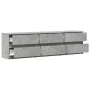 Mueble de TV LED madera ingeniería gris hormigón 180x34x50 cm de , Muebles TV - Ref: Foro24-3307929, Precio: 168,48 €, Descue...
