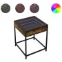 Coffee table with Infinity LED smoked oak 40x40x51 cm by , Coffee table - Ref: Foro24-847674, Price: 52,62 €, Discount: %
