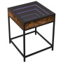 Mesa de centro con Infinity LED roble ahumado 40x40x51 cm de , Mesas de centro - Ref: Foro24-847674, Precio: 53,26 €, Descuen...