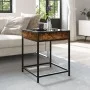 Coffee table with Infinity LED smoked oak 40x40x51 cm by , Coffee table - Ref: Foro24-847674, Price: 52,62 €, Discount: %