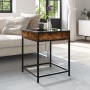 Mesa de centro con Infinity LED roble ahumado 40x40x51 cm de , Mesas de centro - Ref: Foro24-847674, Precio: 53,26 €, Descuen...