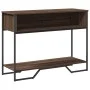 Engineered wood brown oak console table 100x35x74.5 cm by , Side tables - Ref: Foro24-848533, Price: 53,03 €, Discount: %
