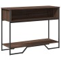 Mesa consola madera de ingeniería marrón roble 100x35x74,5 cm de , Mesas auxiliares - Ref: Foro24-848533, Precio: 53,72 €, De...