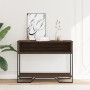 Mesa consola madera de ingeniería marrón roble 100x35x74,5 cm de , Mesas auxiliares - Ref: Foro24-848533, Precio: 53,72 €, De...