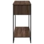 Engineered wood brown oak console table 100x35x74.5 cm by , Side tables - Ref: Foro24-848533, Price: 53,03 €, Discount: %