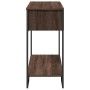 Mesa consola madera de ingeniería marrón roble 100x35x74,5 cm de , Mesas auxiliares - Ref: Foro24-848533, Precio: 53,72 €, De...