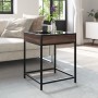 Mesa de centro con Infinity LED marrón roble 40x40x51 cm de , Mesas de centro - Ref: Foro24-847676, Precio: 55,04 €, Descuent...