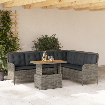 Set de sofás de jardín con cojines 2 pzas ratán sintético gris de , Conjuntos de jardín - Ref: Foro24-3262088, Precio: 477,79...