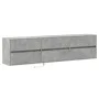 Mueble de TV de pared con LED gris hormigón 180x31x45 cm de , Muebles TV - Ref: Foro24-3307936, Precio: 124,64 €, Descuento: %