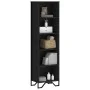 Estantería de madera de ingeniería negra 50x31x169 cm de , Librerías y estanterías - Ref: Foro24-848614, Precio: 72,26 €, Des...