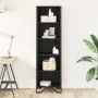 Estantería de madera de ingeniería negra 50x31x169 cm de , Librerías y estanterías - Ref: Foro24-848614, Precio: 72,26 €, Des...