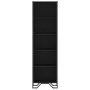 Estantería de madera de ingeniería negra 50x31x169 cm de , Librerías y estanterías - Ref: Foro24-848614, Precio: 72,26 €, Des...